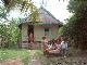 [Pic: Family at home in
 Dompu] 